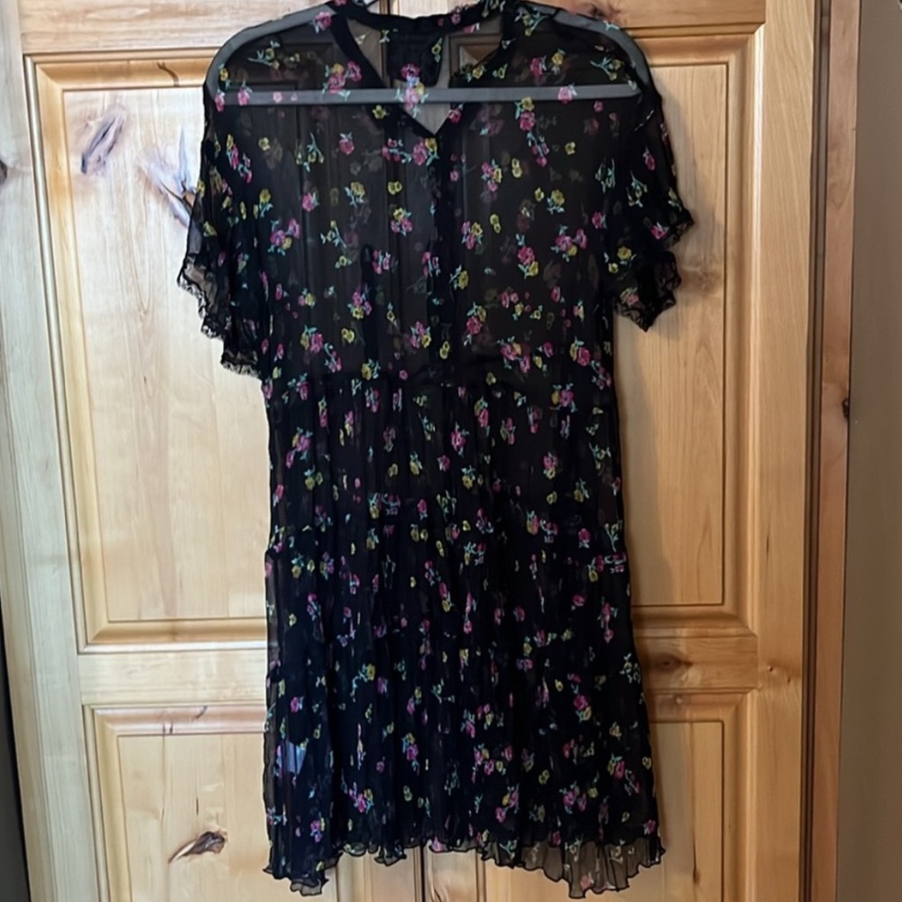 Johnny Was Natalia Sheer Tiered Mini Dress - Picture 8 of 11
